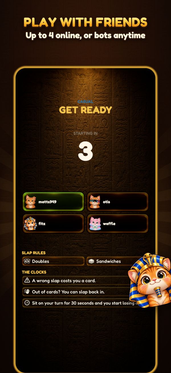 Four players getting ready for a match